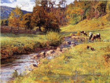  Indiana Oil Painting - Tennessee Scene Impressionist Indiana landscapes Theodore Clement Steele brook